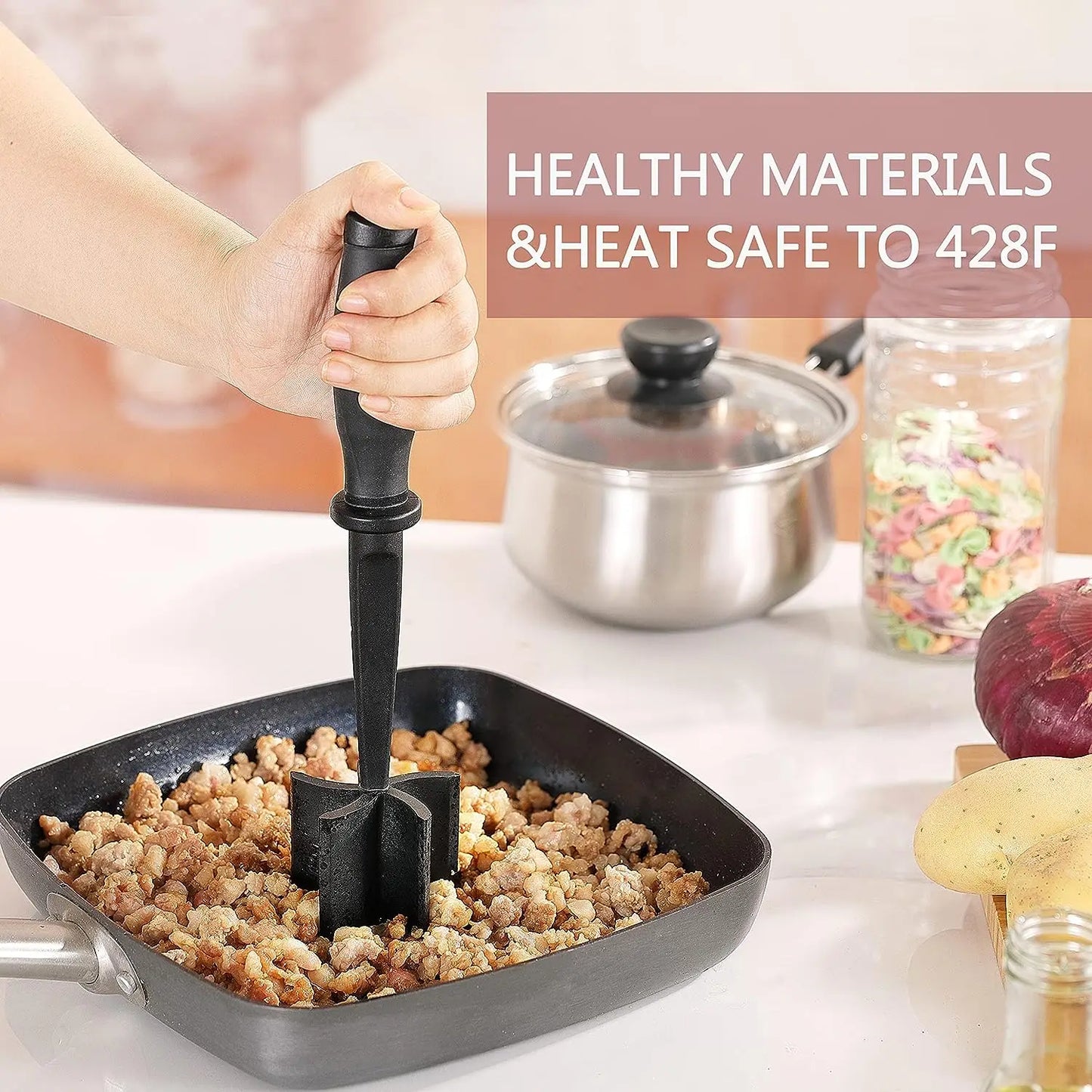 Professional Meat & Potato Chopper – Multifunctional Kitchen Tool