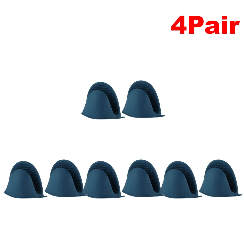 Heat Resistant Silicone Oven Mitts & Pot Holders