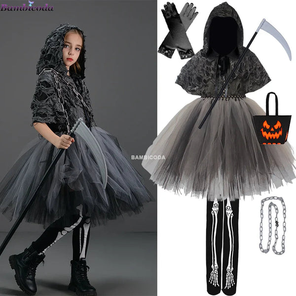 Spooky Black Cloak Costume
