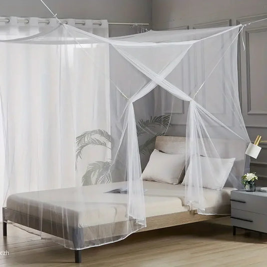 Portable And Easy To Install Single Opening Encrypted Mosquito Net, bedroom Mosquito Cover - Perfect For Bedrooms, Dormitories