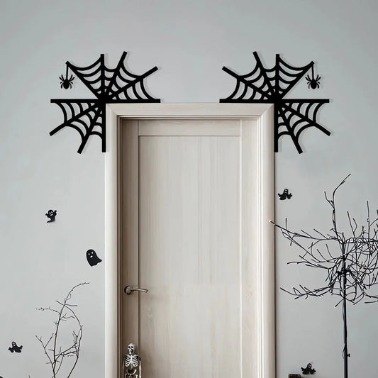 Halloween Door Frame Decoration – Bats, Pumpkins & Spider Webs