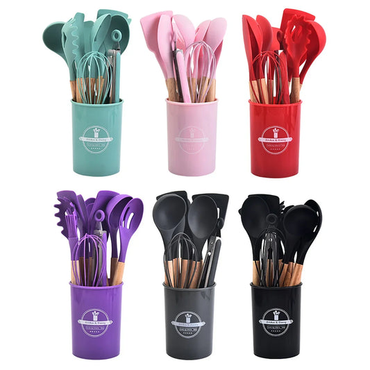 Silicone Kitchen Utensils Set (12pcs)
