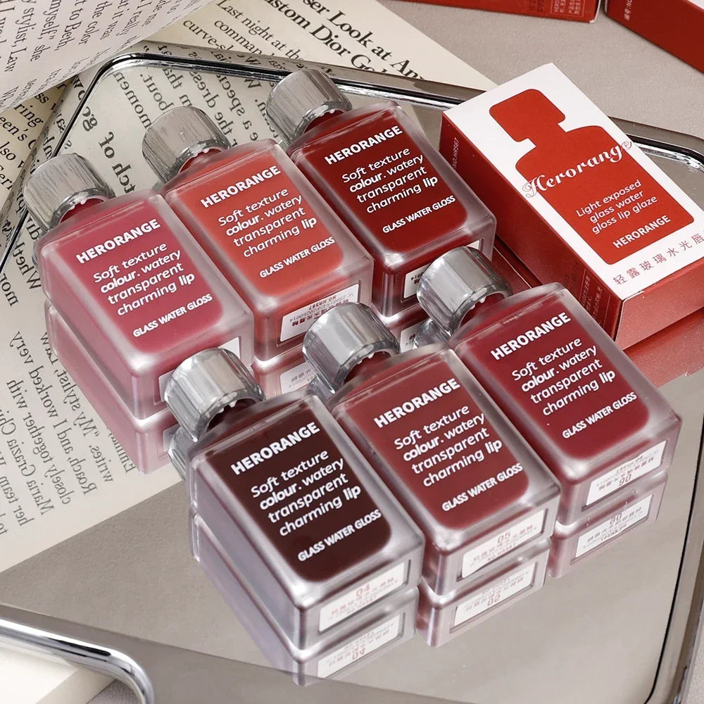 Water Mirror Lip Gloss 6 Color Set