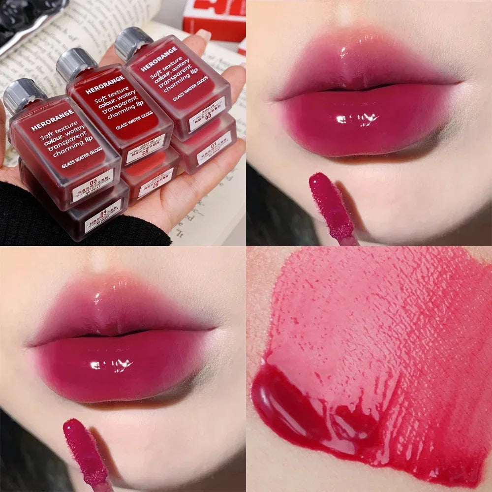 Water Mirror Lip Gloss 6 Color Set