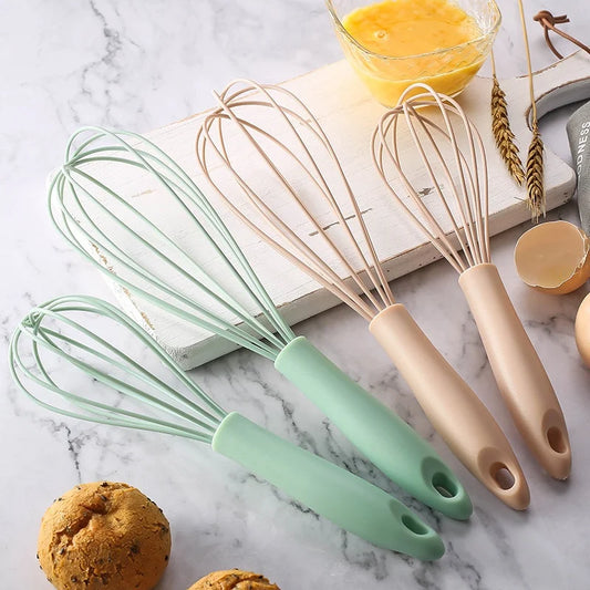Manual Egg Beater – High-Quality Silicone & Stainless Steel