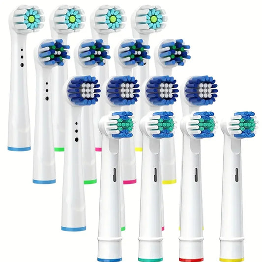 16/20PCS Brush Head nozzles for Oral B Electric Toothbrush Replacement Head Refill Sensitive Floss Cross Action (Not for iO)