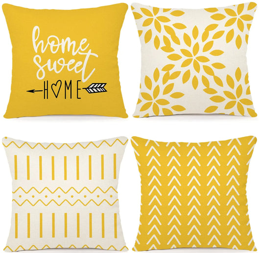 Set of 4 Pillow Covers (18x18in)