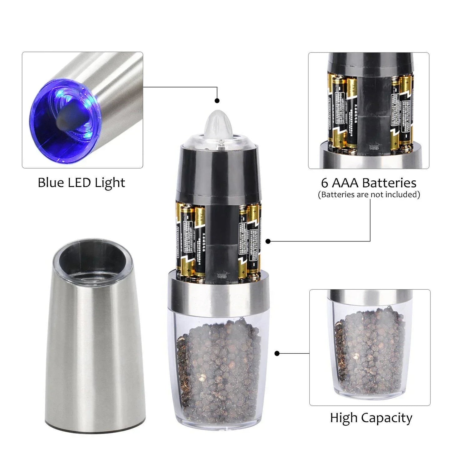 Automatic Electric Salt & Pepper Grinder
