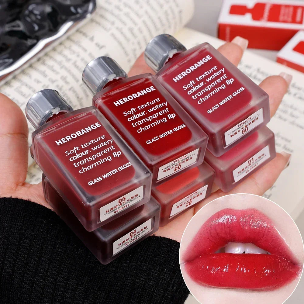 Water Mirror Lip Gloss 6 Color Set
