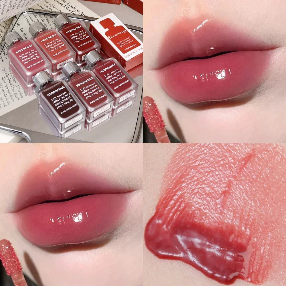 Water Mirror Lip Gloss 6 Color Set