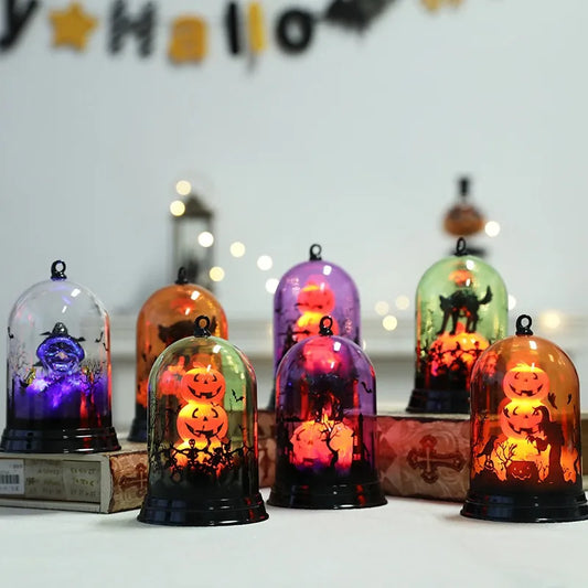 Halloween Pumpkin & Witch Lampshade