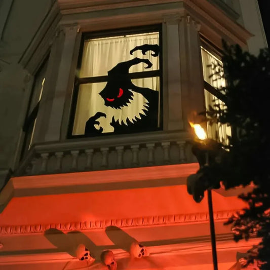 Halloween Room & Window Stickers Skeleton, Pumpkin & Ghost DIY Decor