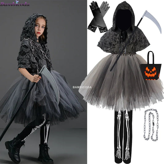 Spooky Black Cloak Costume